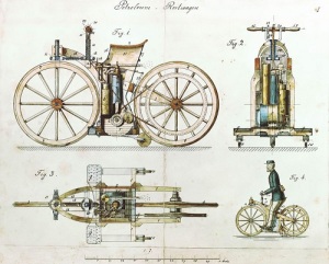 Немецкий изобретатель Готлиб Даймлер запатентовал первый мотоцикл
