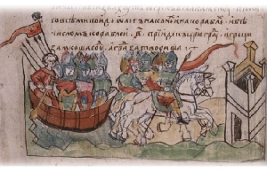 Князь Олег заключил первый международный договор с Византией
