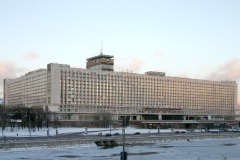 Произошел пожар в московской гостинице «Россия»