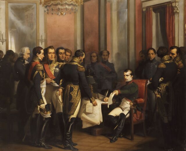 Наполеон Бонапарт первый раз отрекся от престола