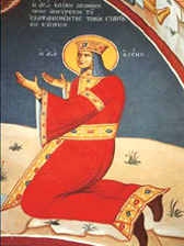 Святая Елена, фреска монастыря Ставровуни
