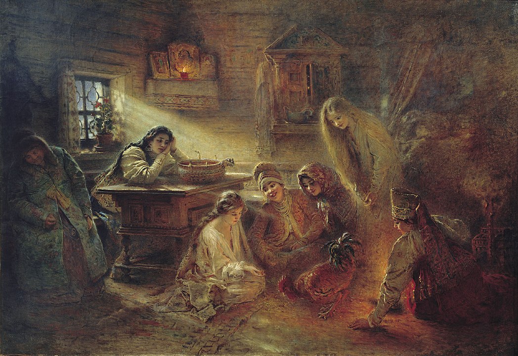 Маковский К. Е. «Святочные гадания». 1900-е годы.