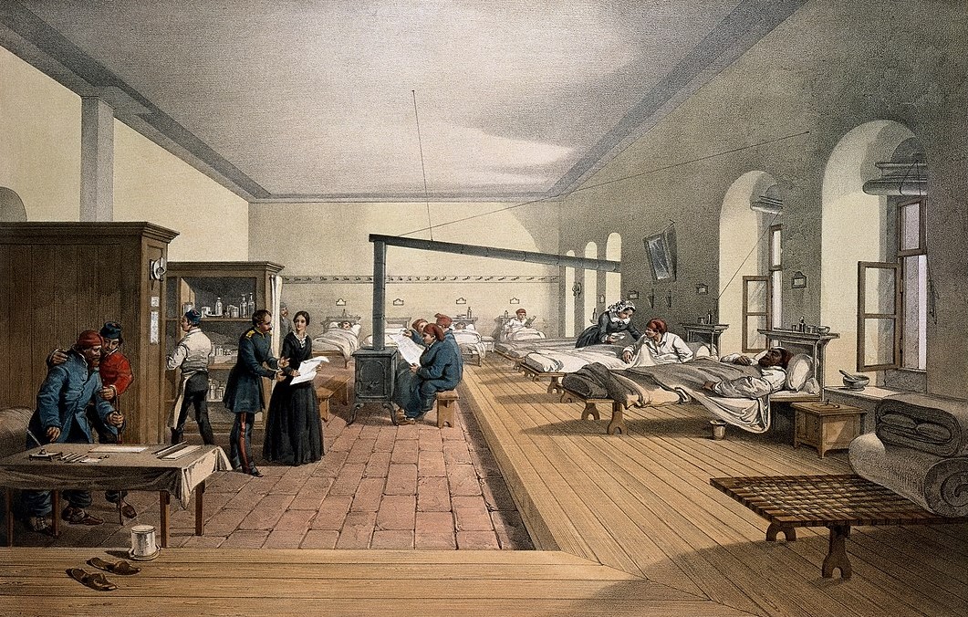 Военный госпиталь в Казармах Селимие, Стамбул, 1856 г.