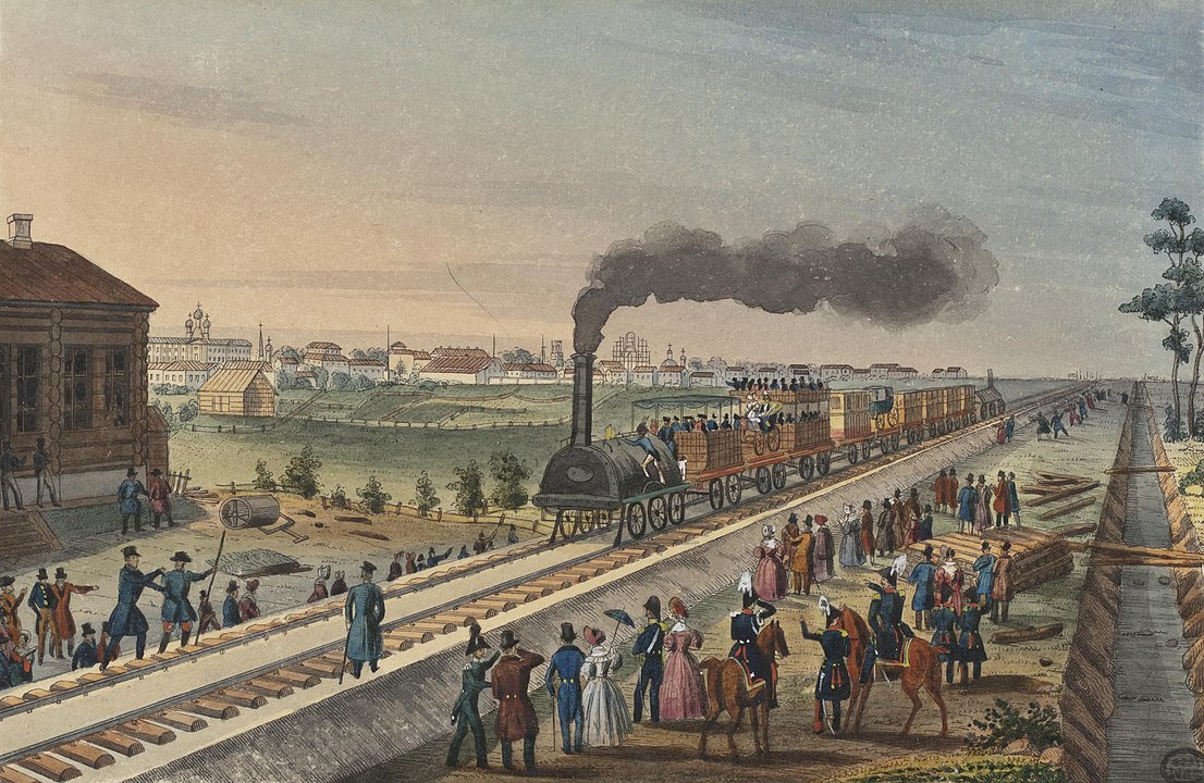 1106px Tzarskoselskaya Railway Watercolour