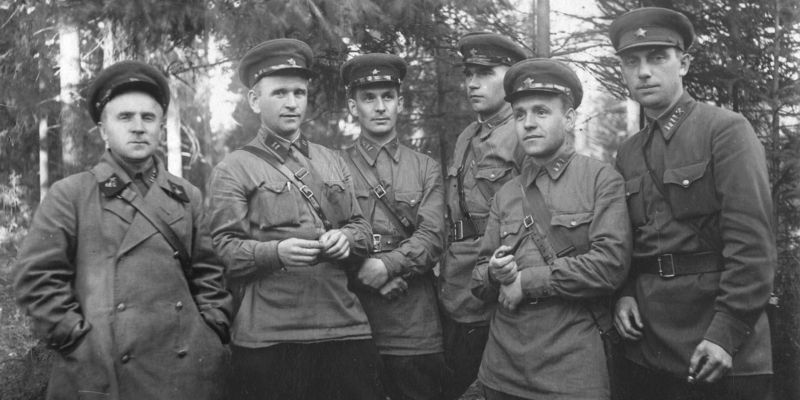 22 июля 1942 год. Офицеры Ленинградского фронта