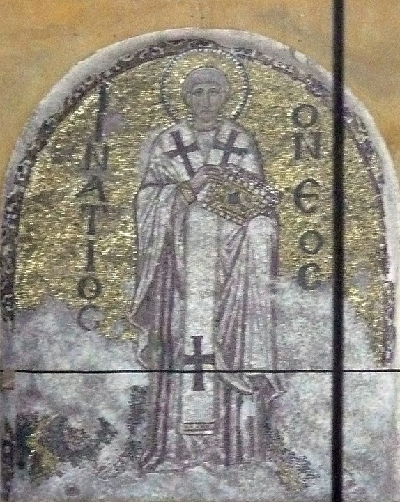 Патриарх Игнатий. Мозаика в соборе Святой Софии. Константинополь.