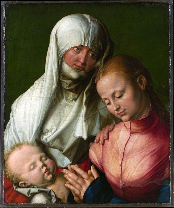 «Мадонна с младенцем и святой Анной». Картина Альбрехта Дюрера
