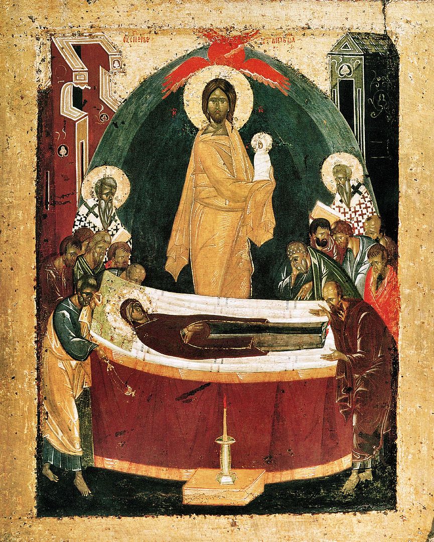 Успение Богородицы. Икона Феофана Грека. 1392 г., Государственная Третьяковская галерея
