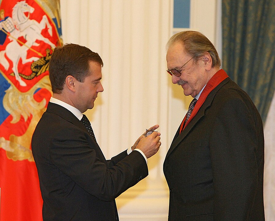 Юрий Васильевич на вручении ордена «За заслуги перед Отечеством», октябрь 2008 года