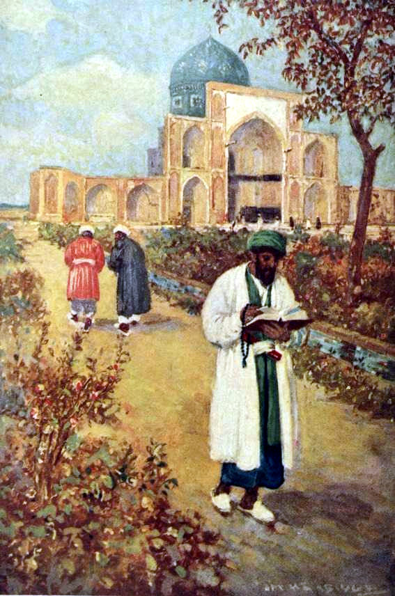 Картина «На могиле Омара Хайяма» (Джей Гамбидж, ок. 1911)