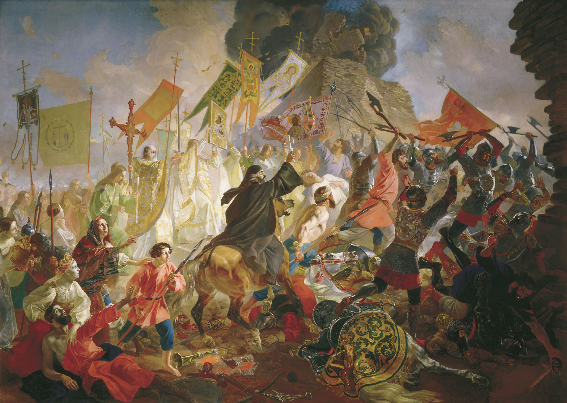 "Осада Пскова королём Стефаном Баторием в 1581 году". К. Брюллов, 1843 г.