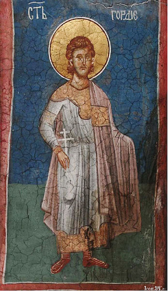Мученик Гордий (IV). Церковь Христа Пантократора. Дечани, Косово, Около 1350 года.