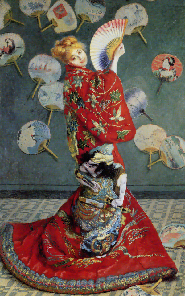 Камилла в японском кимоно