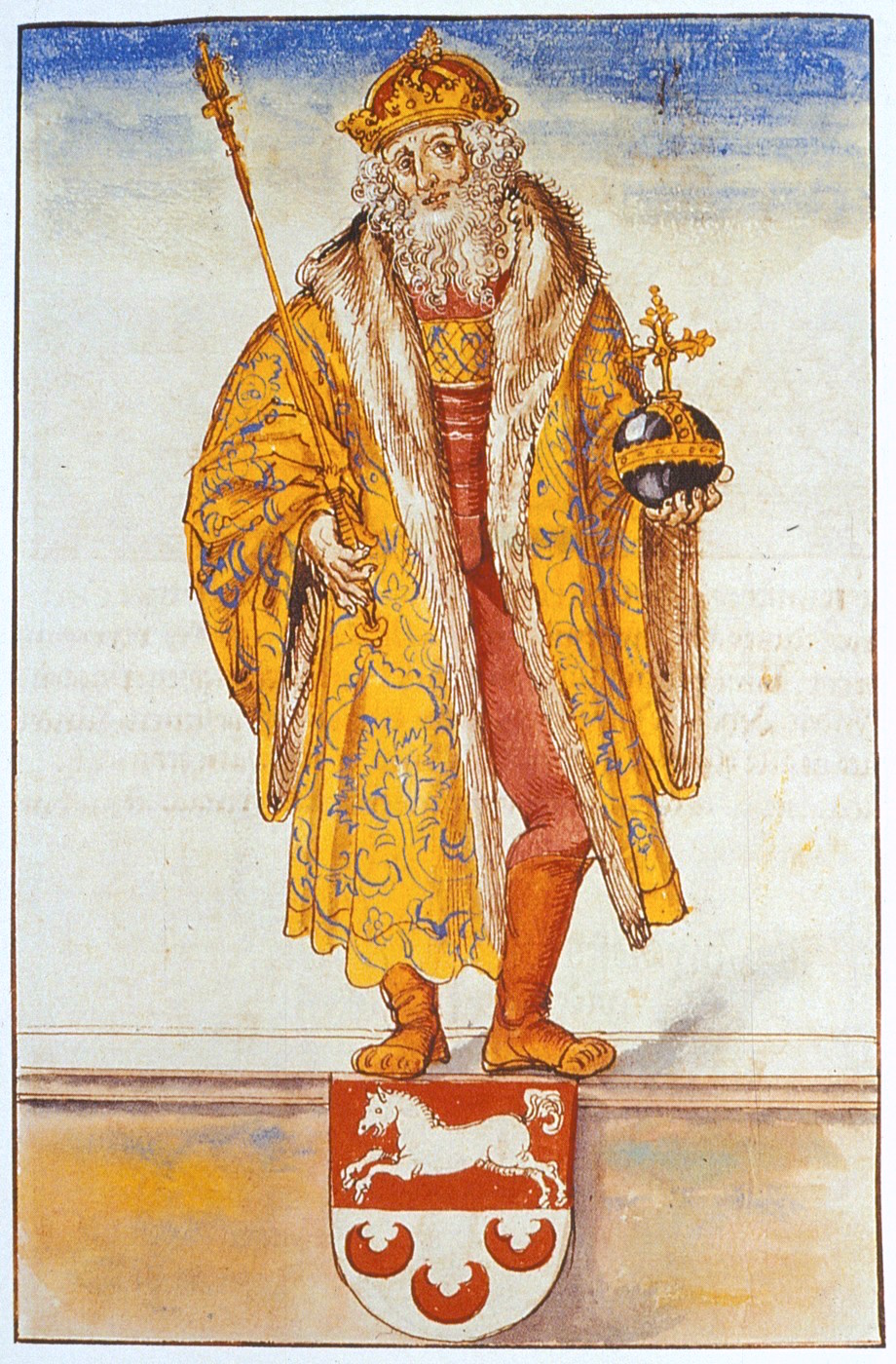 Оттон I в «Хронике саксов и Тюрингов» (ок. 1530/1535)