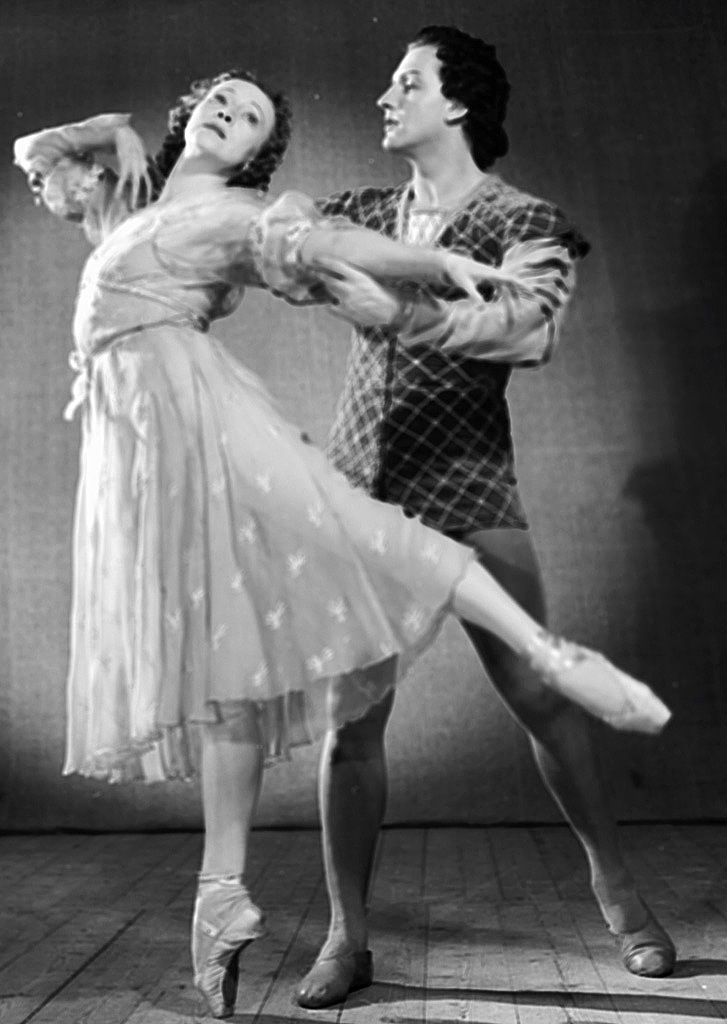 Г.Уланова (Джульетта) и Ю.Жданов (Ромео) в балете «Ромео и Джульетта» (1 октября 1954 г.)