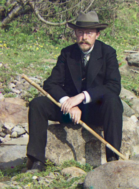Автопортрет у реки Королисцхали, 1912