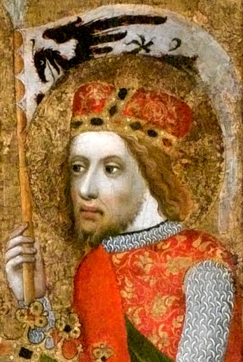 Святой Вацлав на Вотивном образе Яна Очко из Влашима