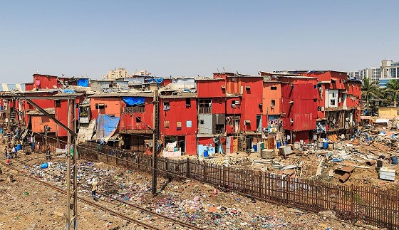Трущобы в Бомбее, Индия