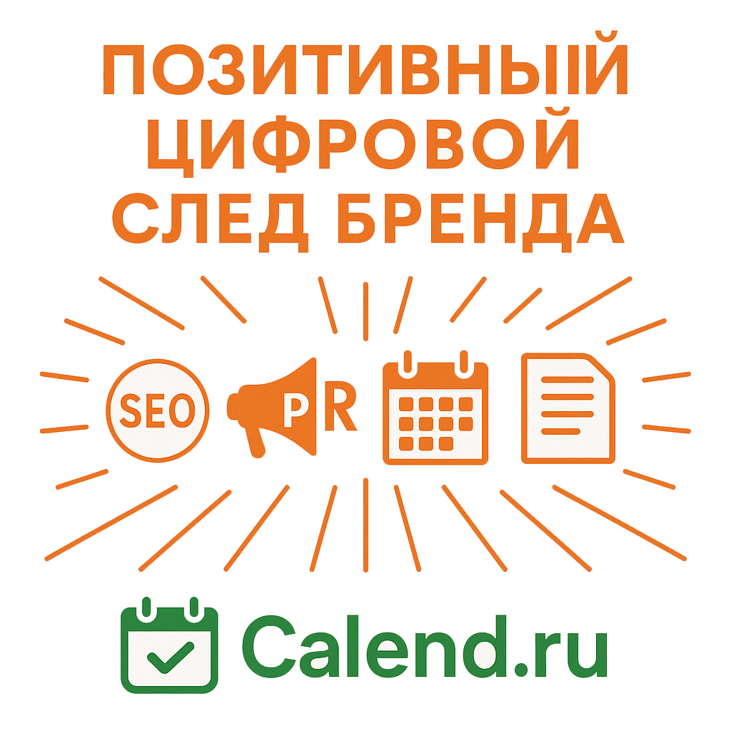 Позитивным цифровой след бренда - реклама на Calend.ru