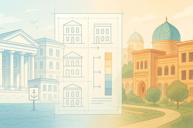 Дизайн-коды, которые работают: опыт экспертов бюро «Атлас» по созданию единых стандартов городской среды для Севастополя и Ташкента
