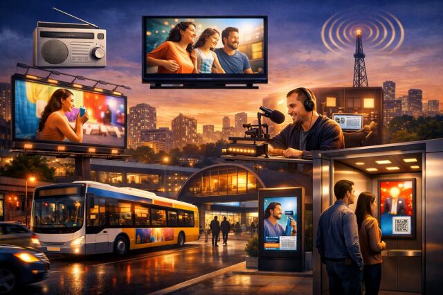 Реклама в офлайне 2026: почему классические медиа снова в тренде