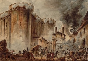 Взятие Бастилии, что стало началом французской буржуазной революции