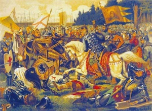 Русские войска разбили шведов в Невской битве