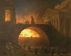 В Риме вспыхнул страшный пожар
