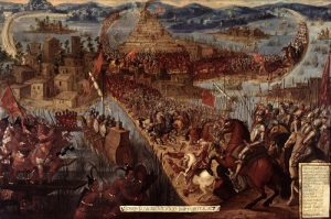 Эрнан Кортес захватил столицу империи ацтеков Теночтитлан