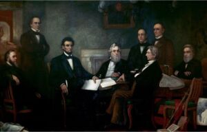Президент Авраам Линкольн принял закон об отмене рабства на всей территории США