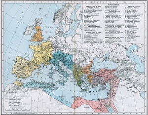 Последний раз в истории объединены Восточная и Западная Римские империи