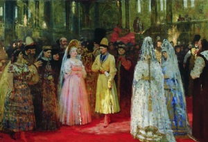 Царь Иван IV Грозный обвенчался с Марфой Собакиной