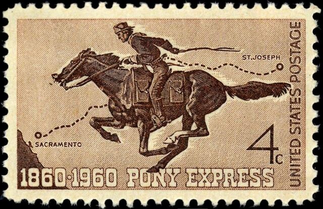 В США открылась регулярная трансконтинентальная почтовая служба «Пони-экспресс»