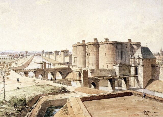 Началось строительство крепости Бастилия