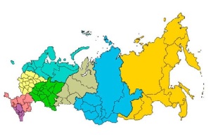 В России созданы федеральные округа и институт полномочных представителей Президента РФ в них