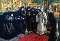 Посещение царевной женского монастыря Посещение царевной женского монастыря