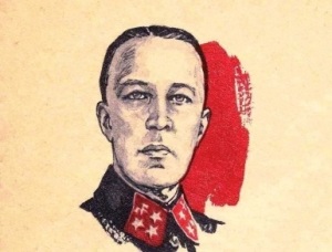 Дмитрий Карбышев (Портрет на почтовом конверте СССР, 1965 год, художники – Бендель П.Э. и Алексеев В.В., )