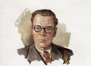 Михаил Васильевич Исаковский (Портрет на почтовом конверте СССР, 1979, художник П.Э. Бендель, )