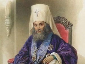 Митрополит Филарет (Портрет работы Владимира Гау, 1854, ГИМ, Москва, )