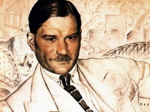 Евгений Замятин (Портрет работы Б.М. Кустодиева, 1923, www.az.lib.ru, )