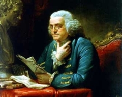 Бенджамин Франклин (Портрет кисти Дэвида Мартина, 1767, Белый дом, Вашингтон, www.whitehouseresearch.org, )