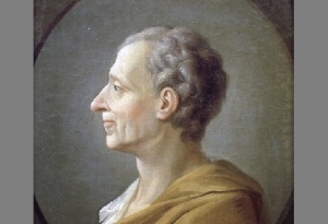 Шарль Монтескьё (Портрет работы Жака-Антуана Дасье, 18 век, Версальский дворец, Франция, )