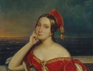 Мария Тальони (Портрет работы неизвестного художника из коллекции Театрального музея им. А.А. Бахрушина, 1830-е годы, )