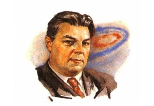 Иван Ефремов (Портрет работы П.Э. Бенделя на конверте Почты СССР, 1982, )