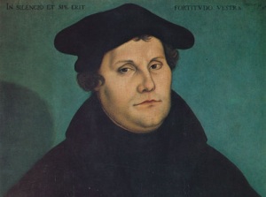 Мартин Лютер (Портрет работы Лукаса Кранаха Старшего, 1529, 
Церковь Святой Анны, Аугсбург, www.hdbg.de, )