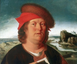 Парацельс (Портрет работы Квентина Массейса, 17 век, Лувр, Париж, Франция, )