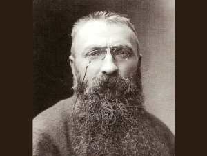 Огюст Роден (Фотопортрет работы Надара, 1891, Scansione da Cartolina, )