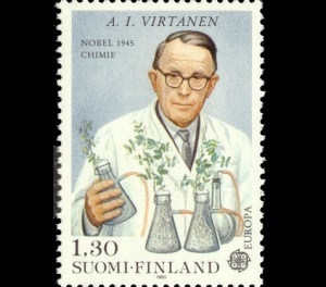 Арттури Виртанен (Почтовая марка Финляндии 1980 года, )