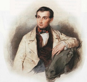 Петр Карлович Клодт (Портрет работы П.Ф. Соколова, 1830-е гг., )