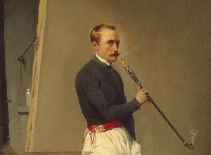 Орас Верне (Фрагмент автопортрета, 1835, Эрмитаж, Санкт-Петербург, )